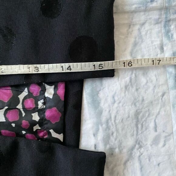 Xhilaration women M fully lined cropped one hook jacket with dots & cap sleeve - Picture 10 of 11